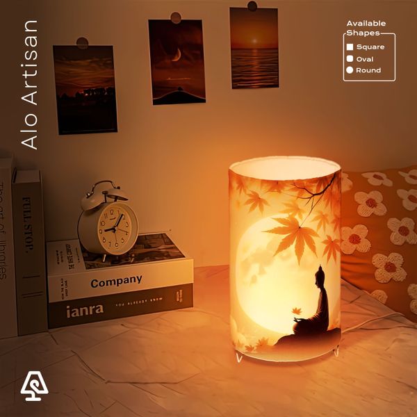 Golden Buddha Hour Table Lamp