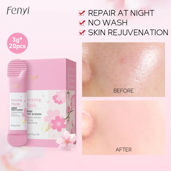 FENYI Bio Collagen Mask Deep Hydrating Pore Minimizing Lifting Overnight Sleeping Mask Sheet