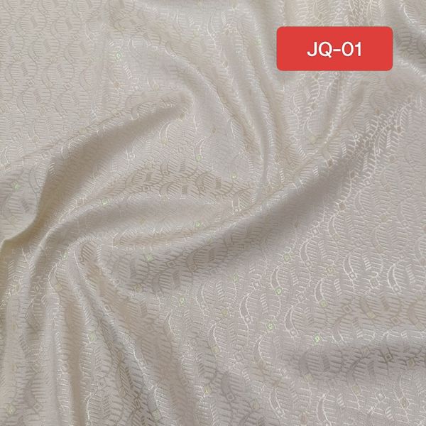 আইভরি লিফ জ্যাকার্ড —  পার্টি পাঞ্জাবি ফেব্রিক্স - Image 2