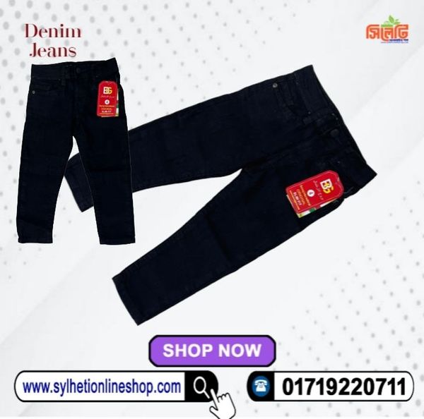 Baby Men's Premium Quality Denim Jeans Pants (Colour-Black)