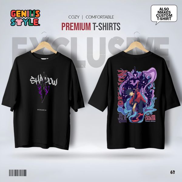 Shadow Monarch Premium Drop Shoulder T-shirt - 63