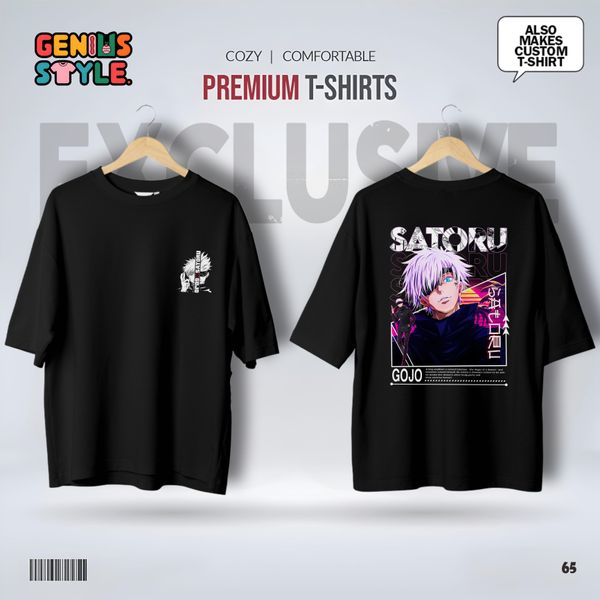 Satoru Gojo (Jujutsu Kaisen) Premium Drop Shoulder T-shirt - 65