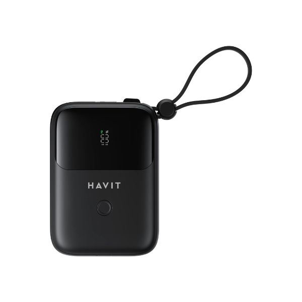 HAVIT PB5215 10000mAh Display Power Bank With Usb-C & Lightning Cable