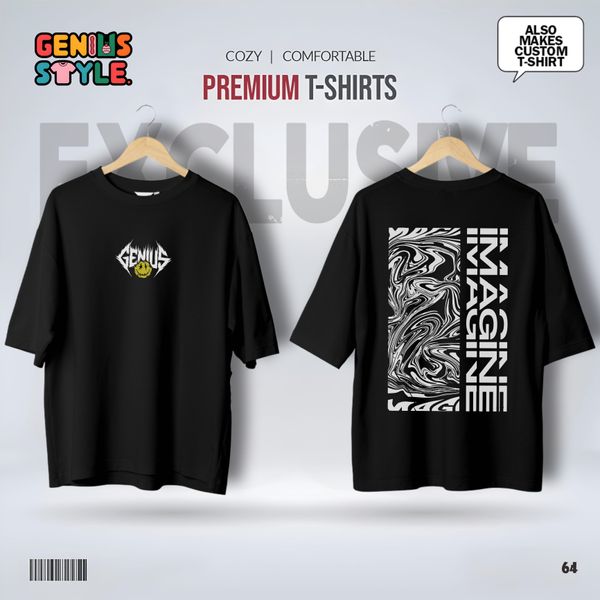 Imagine Premium Drop Shoulder T-shirt - 64
