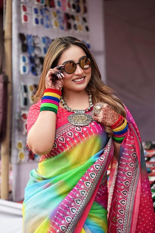 Digital Print Sharee with Blouse Piece