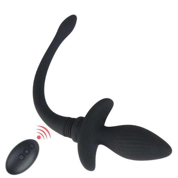 7 Modes Prostate Massager Dog Tail Vibrator Anal Plug G-spot Stimulator SM Bondage Women Men Gay Adult Sex Toys Sex Games