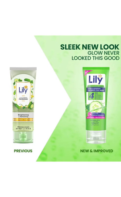 Lily Cucumber Facewash 100ml - Image 2