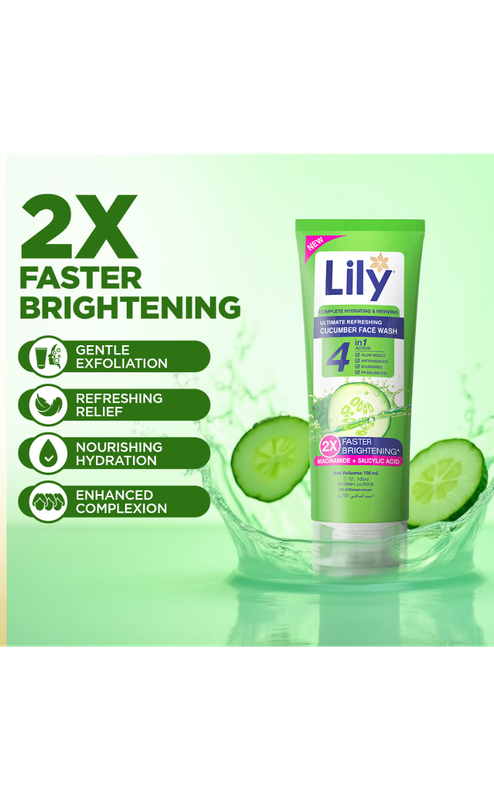 Lily Cucumber Facewash 100ml - Image 4