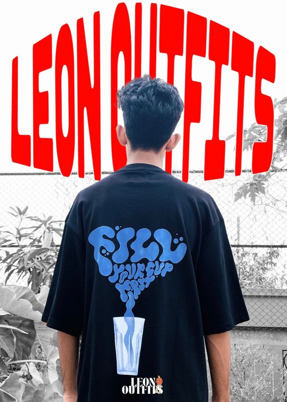 [ PREMIUM EDITON ] Men’s Oversized Heavyweight Drop Shoulder T-Shirt in Black.