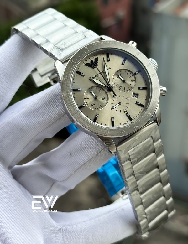 ARMANI MATTE CHAIN GRAY DIAL