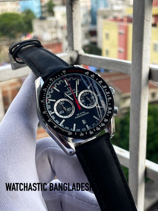 Omega Speedmaster Black Belt Black Dial Red Hand