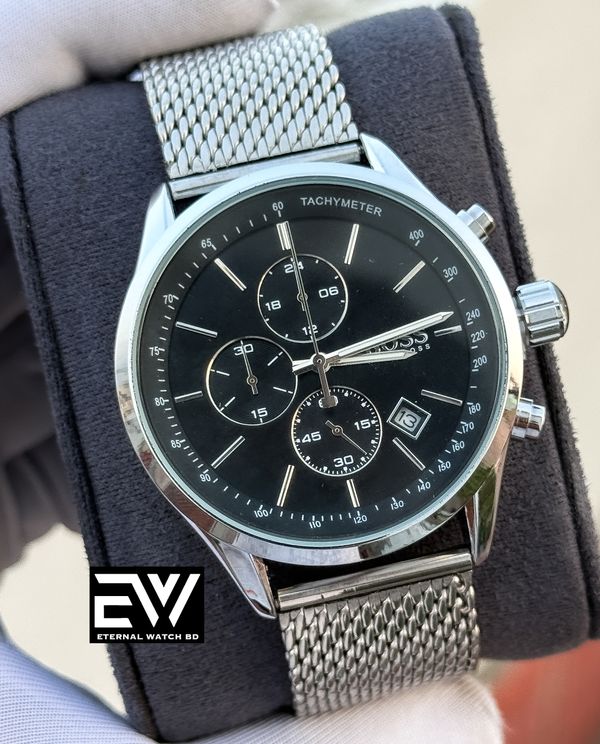 BOSS CHRONO MASH CHAIN BLACK DIAL