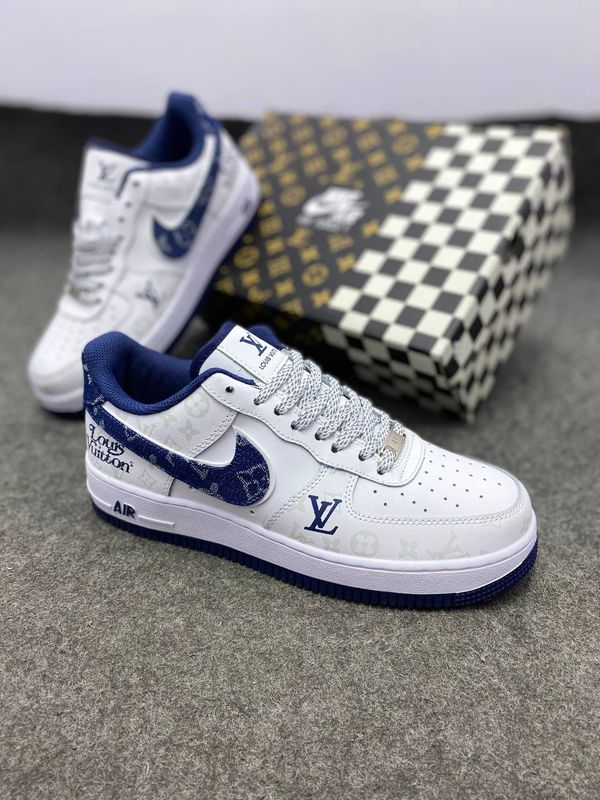 Nike Air Force 1 LV Denim Trắng Navy
