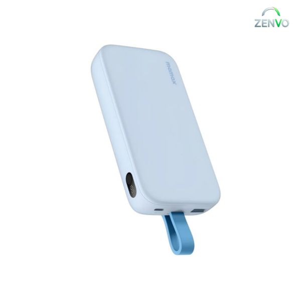 Momax PD5 20,000mAh 22.5W Power Bank with Type-C Cable – Blue