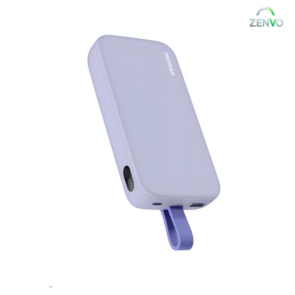 Momax PD5 20,000mAh 22.5W Power Bank with Type-C Cable – Purple