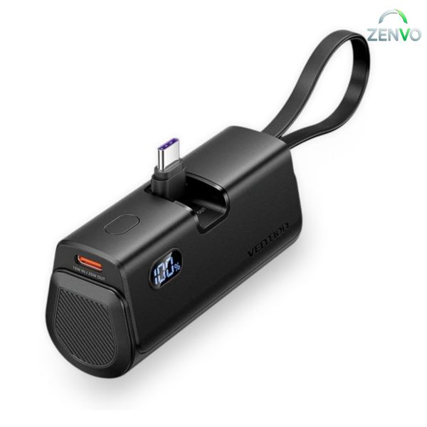 Vention 4800mAh Power Bank 22.5W – Black