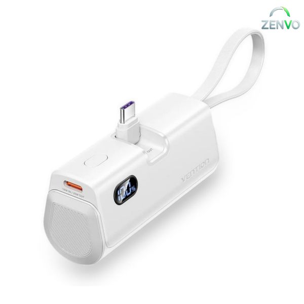 Vention 4800mAh Power Bank 22.5W – White