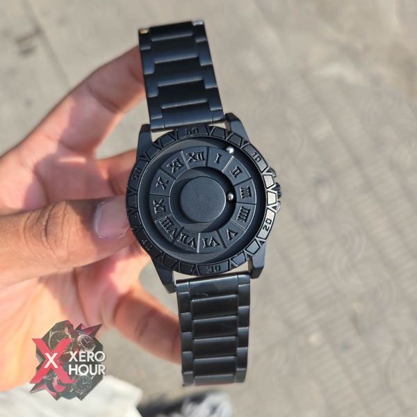 AURA WATCH | Magnetic Matte Black Watch | Unique Watch dial || SS Body