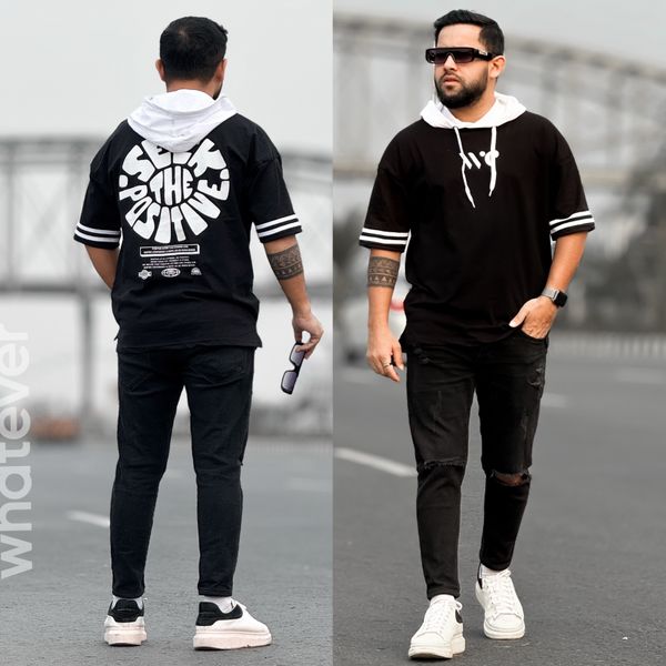 WE Hoodie T Shirt Black