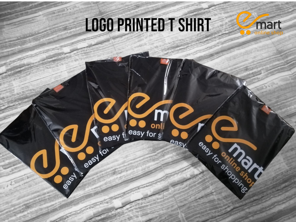 e Mart online shop Logo Printed t shirt