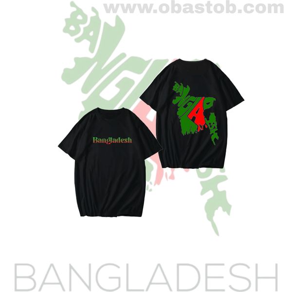 Bangladesh Mapš§š© typro Drop Shoulder T-Shirt OBASTOB EDITION.
