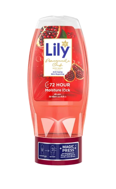 Lily Pomegranate Crush Body Wash 250ml - Image 1