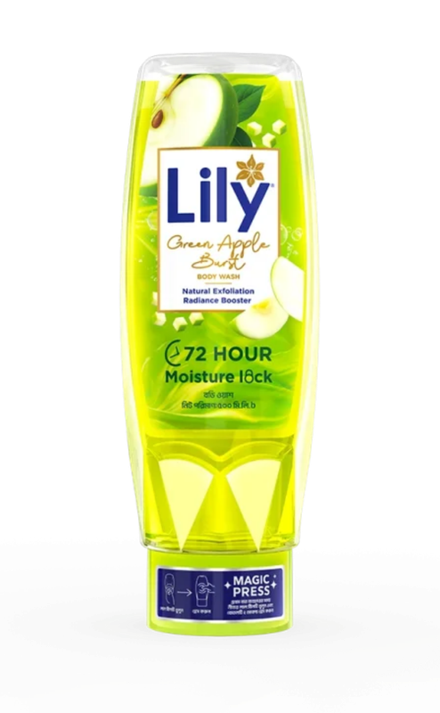 Lily Green Apple Burst Body Wash 500ml - Image 1