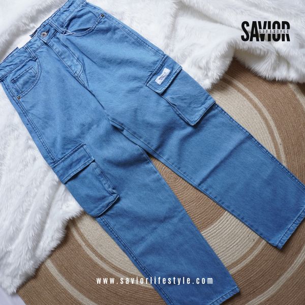 Sky Denim 6 Pocket Baggy Pant