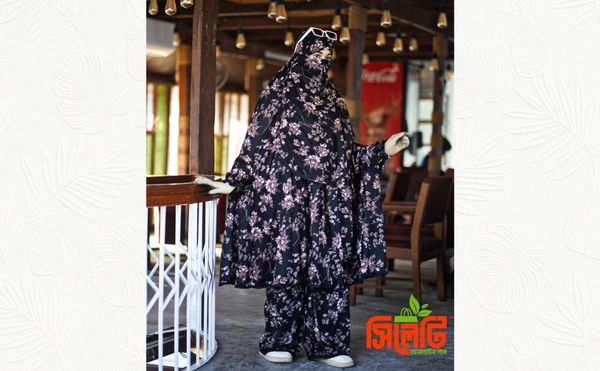Elegant Palazzo long Khimar Set
