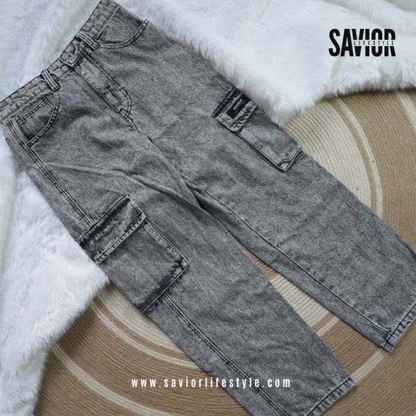 Light Ash 6 Pocket Baggy Pant