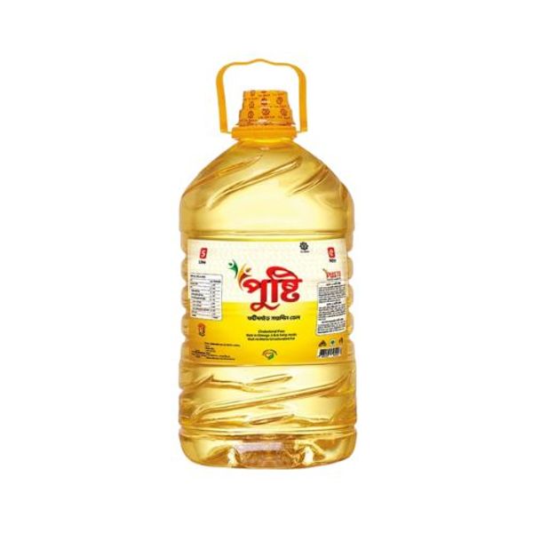 Pusti Soyabean Oil 5 Ltr পুষ্টি সয়াবিন তেল
