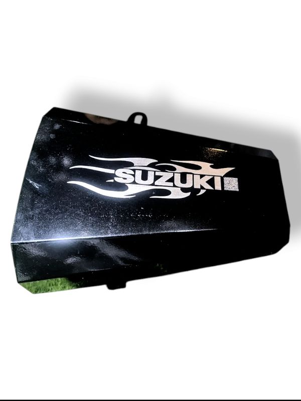 Premium Black Silencer Cover For Suzuki Gixxer All Model