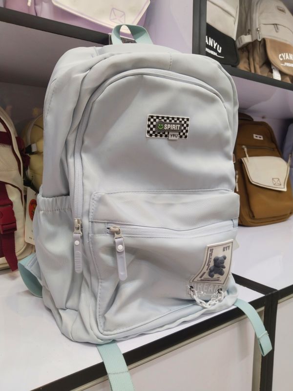 SpiritMint™ Premium Korean-Style Backpack – Sky Blue Edition