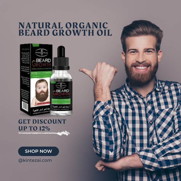 100% Natural Organic Beard Growth Oil for Men