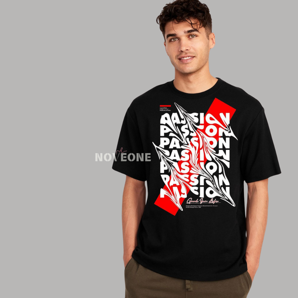 NoveOne N25049– Premium Oversized T-Shirt (Color: Black)