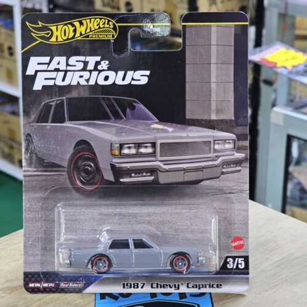 HOT WHEELS PREMIUM 1987 CHEVY CAPRICE FAST AND FURIOUS GREY