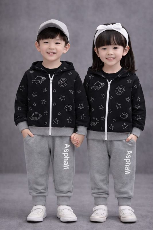 Elegant Stylish Baby sweet shirt & hoody and trouser Set - Image 2
