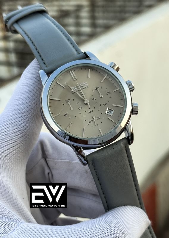 BOSS 3 CHRONO GRAY BELT GRAY DIAL