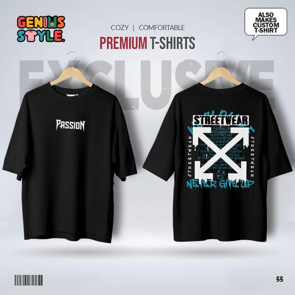 Premium Street Wear Drop Shoulder T-shirt - 55