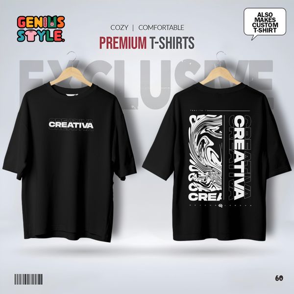 Creative Premium Drop Shoulder T-shirt - 60