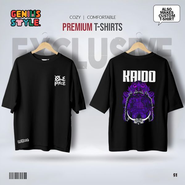 Kaido (One Piece) Drop Shoulder T-shirt - 51