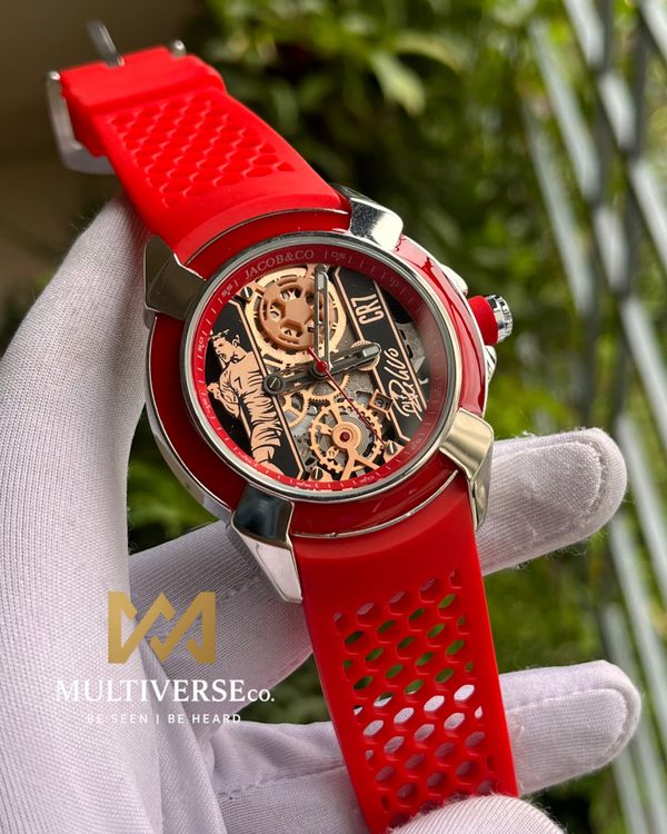 CR7 Jacob and Co Red & Silver (AA)