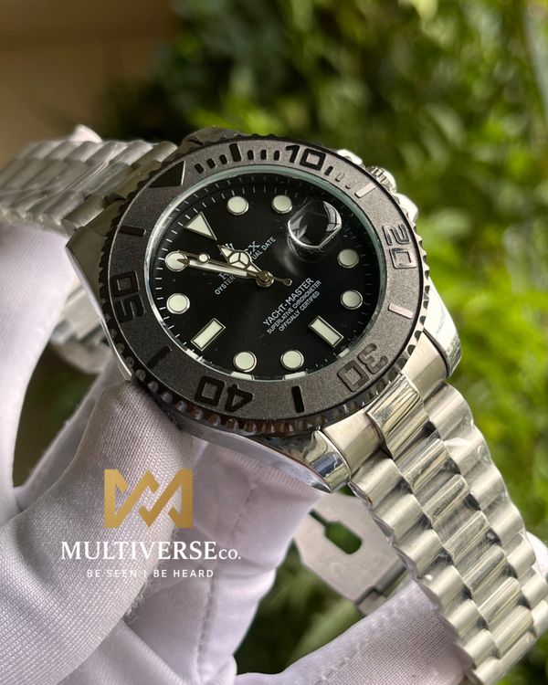 Rolex Yacht Master Silver Black (AA)