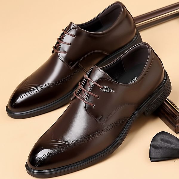 Genuine Leather Oxford Shoes