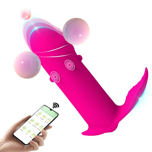 Wireless Bluetooth Controlled Dildo Vibrator Mini Bullet Clitoral G Spot Stimulator App Remote Panty Wearable Sex Toys for Women