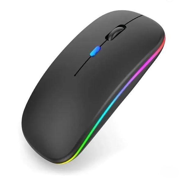 aittvt 7G Wireless Mouse Rechargeable Bluetooth RGB LED Light