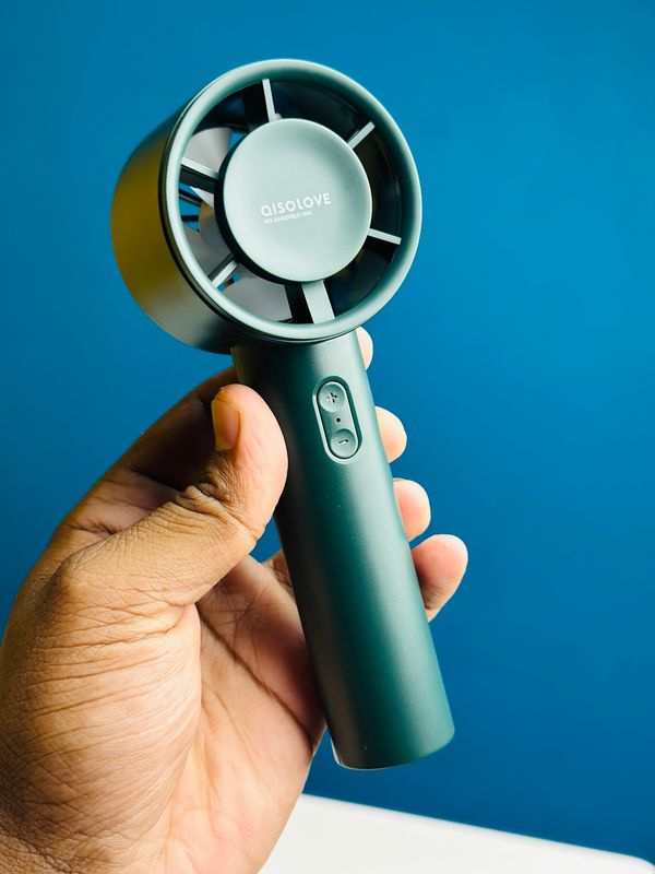 Xiaomi AISOLOVE F01 Handheld Turbo Fan (2000mAh Battery) – Green Color - Image 2