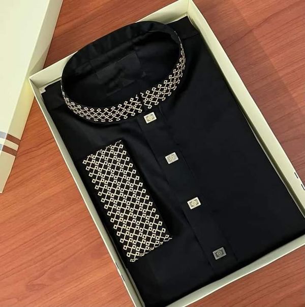 প্রিমিয়াম পাঞ্জাবি ফেব্রিক্স সাটন কটন কাপড় -44) - Image 2