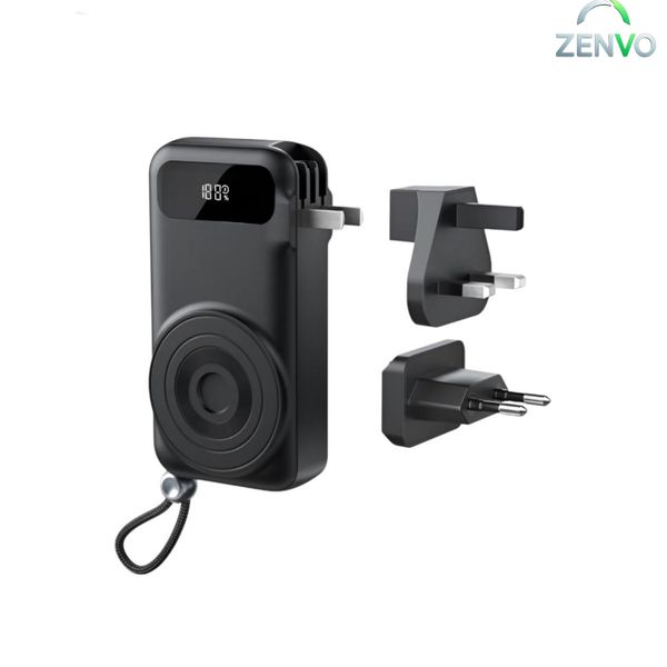 Vention FHXB0 10000mAh 22.5W PD & QC Travel Power Bank – Black