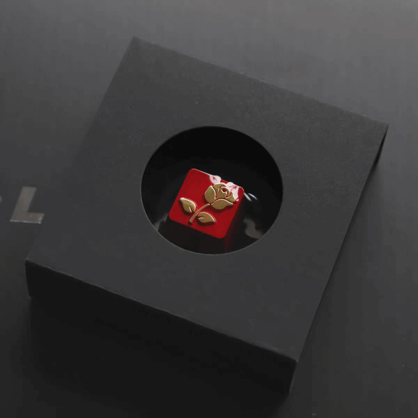 Red Rose R4 Metal Artisan Keycap
